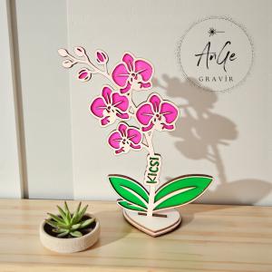 Két rétegű virág, sok virágú orchidea