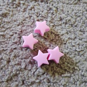 Mini csillag gyöngy, halvány rózsaszín