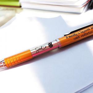 Teleszkópos zebra toll, mustár sárga