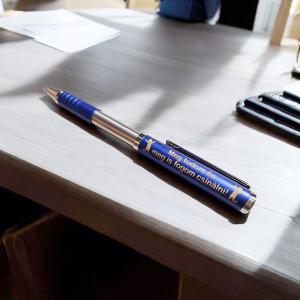 Teleszkópos zebra toll, sötétkék