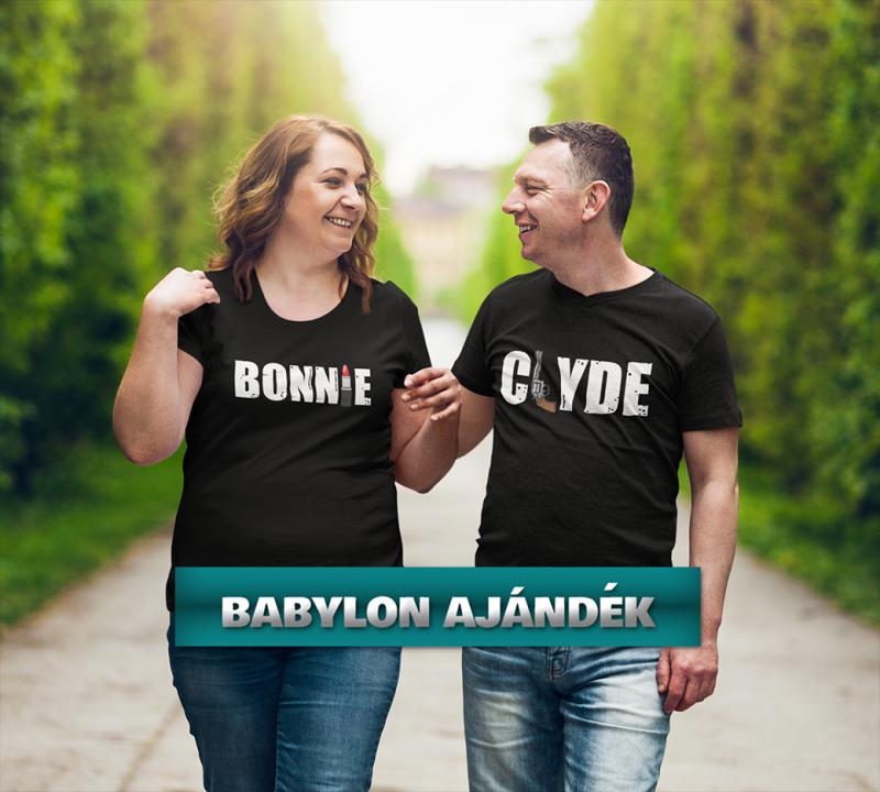 Bonnie és Clyde páros póló