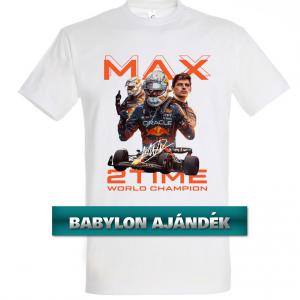 Max Verstappen 2x világbajnok póló