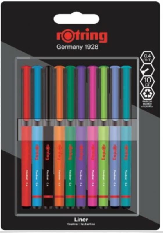 rOtring tűfilc Liner 10 db-os 0,4mm