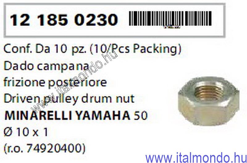 anya 10x1 hátsó kuplunghoz CW-CY-CA-MY-MA RMS