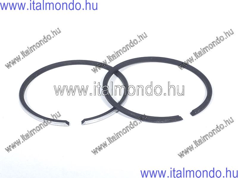 dugattyúgyűrű 40x1,5 oldst. króm+fekete féltrapéz DR