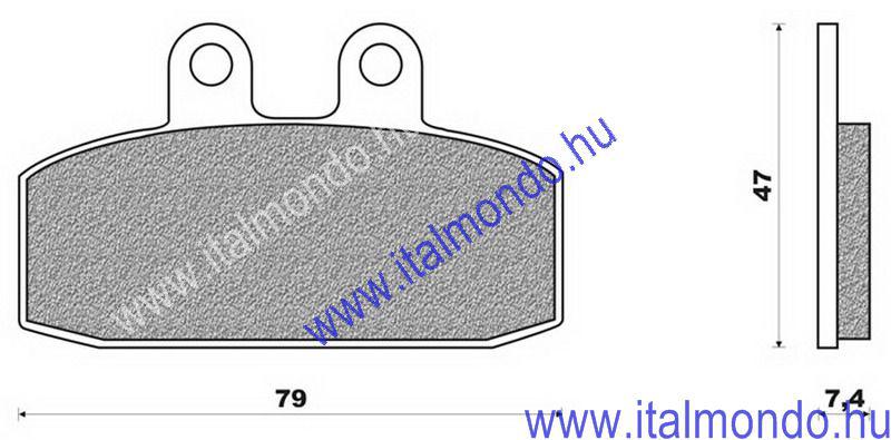 fékbetét ADIVA-DNA-VX-VXR-HEXAGON 125-200 BRENTA