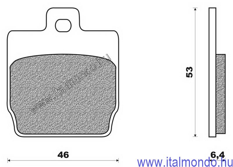 fékbetét AEROX-NITRO hátsó BRENTA