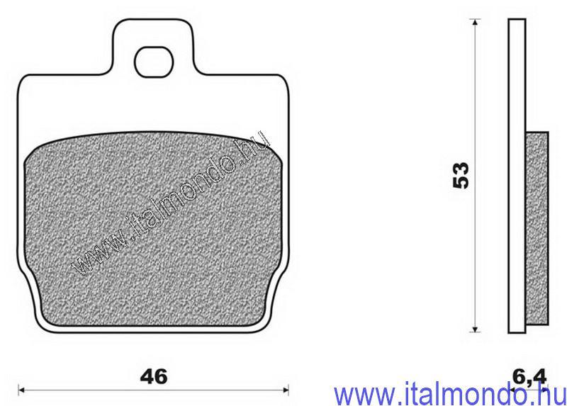 fékbetét AEROX-NITRO hátsó FERODO
