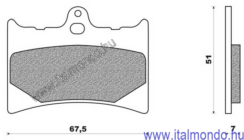 fékbetét AF1 125-RS125-MX1-CRONO-SP01 kifutó t. DR