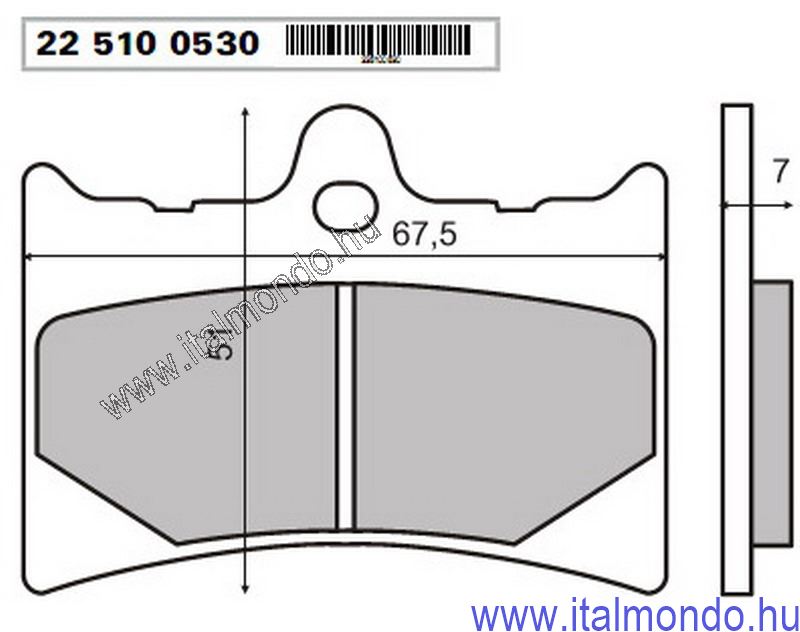 fékbetét AF1 125-RS125-MX1-CRONO-SP01 RMS