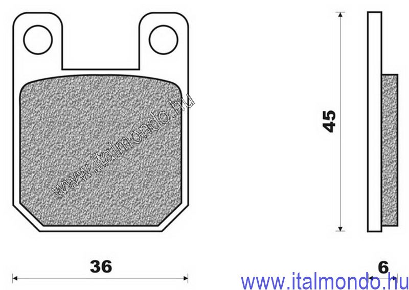 fékbetét AJP nyereghez ITALJET-DERBI-PEUGEOT FERODO