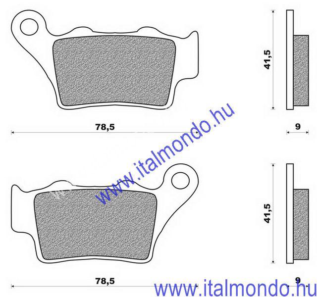 fékbetét APRILIA-KTM-YAMAHA-BETA-HONDA BRENTA