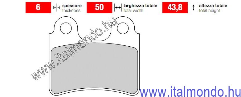 fékbetét BETA-GAS-MONTESA-SHERCO-SCORPA trial első DR