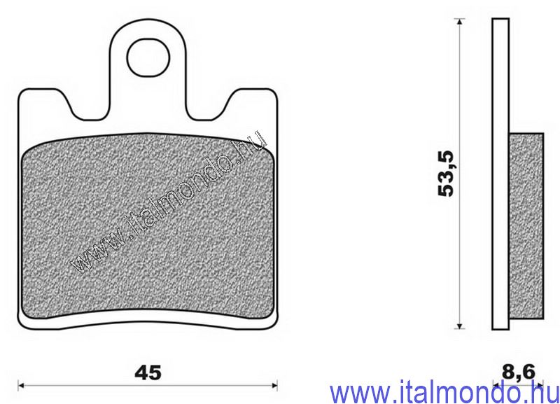 fékbetét BURGMAN 250-400 első 98-99 BRENTA