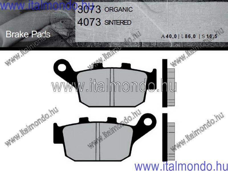 fékbetét CB400-NTV600-NX-NTV 650 hátsó BRENTA