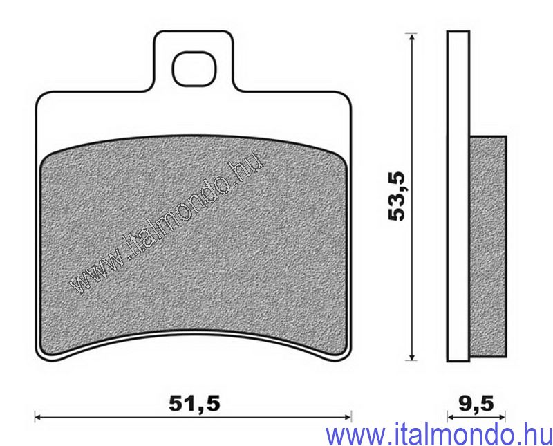fékbetét DITECH-LEO-SCARABEO 125 hátsó BRENTA