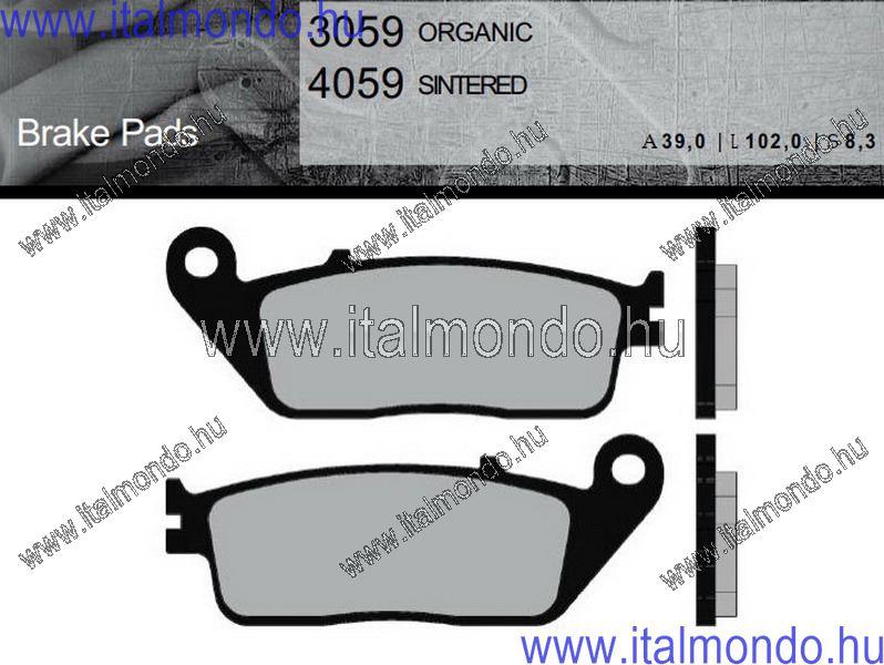fékbetét GRAN CANYON-CB600-CBR600-VFR750 BRENTA