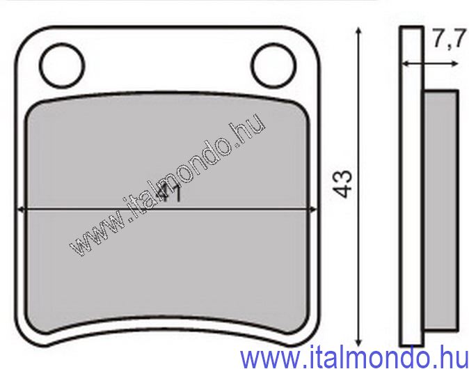 fékbetét HONDA DIO-MB50-CAGIVA CITY első BRENTA