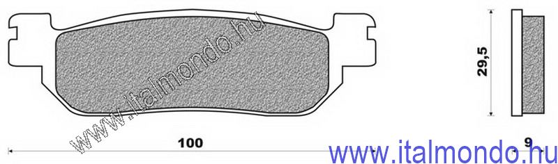 fékbetét MAJESTY-SKYLINER 250 BRENTA