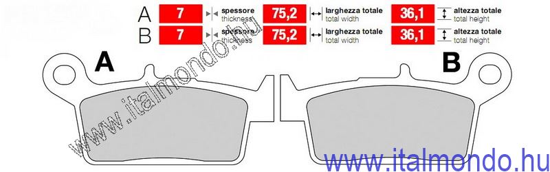 fékbetét PEUGEOT SV-KYMCO HEROISM-SNIPER-YUP NEWFREN