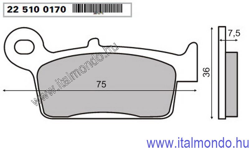 fékbetét PEUGEOT SV-KYMCO HEROISM-SNIPER-YUP RMS