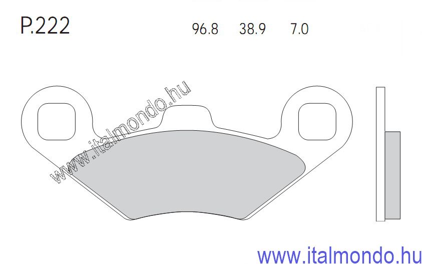 fékbetét POLARIS QUAD ADIGE