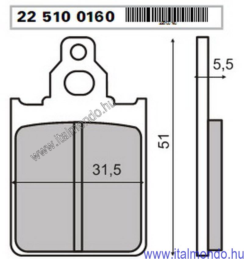 fékbetét PRIMA50-FORMULA50-125-QUARTZ RMS
