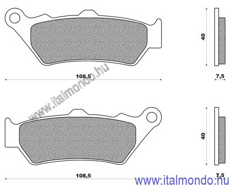 fékbetét RS 125-PEGASO 650-F650-QUOTA szinter BRENTA