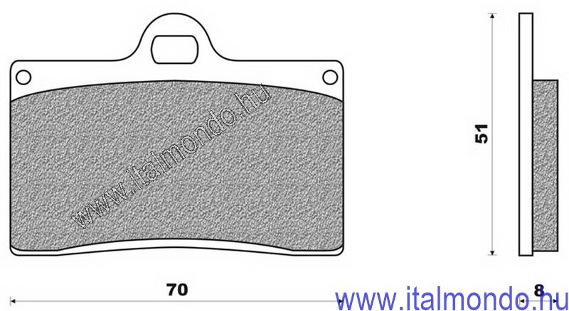 fékbetét RS250-BIMOTA-DUCATI-MITO szinter BRENTA
