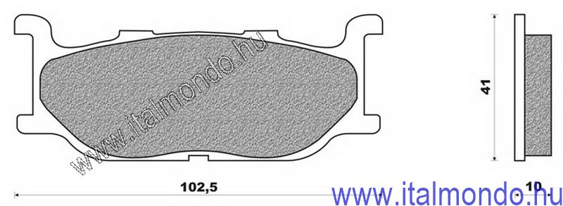 fékbetét T-MAX-MAJESTY 400-XJ 600 első CIF