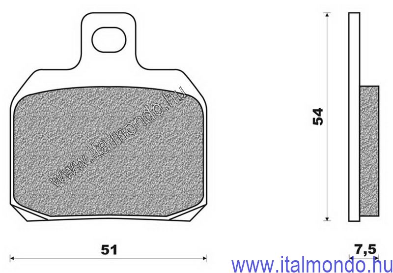 fékbetét X9-CAPONORD-RSV-RAPTOR-916 hátsó BRENTA