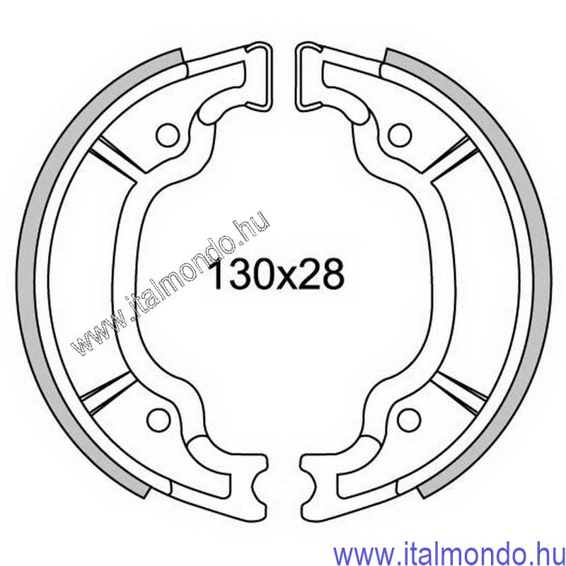 fékpofa BOOSTER 100-NEOS 100-MAJESTY-XT 125  FERODO