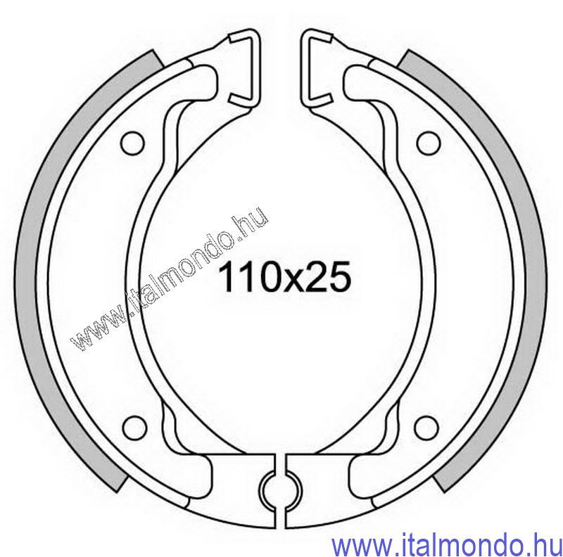 fékpofa BOOSTER-BREEZE-FORTE-FLIPPER hátsó FERODO
