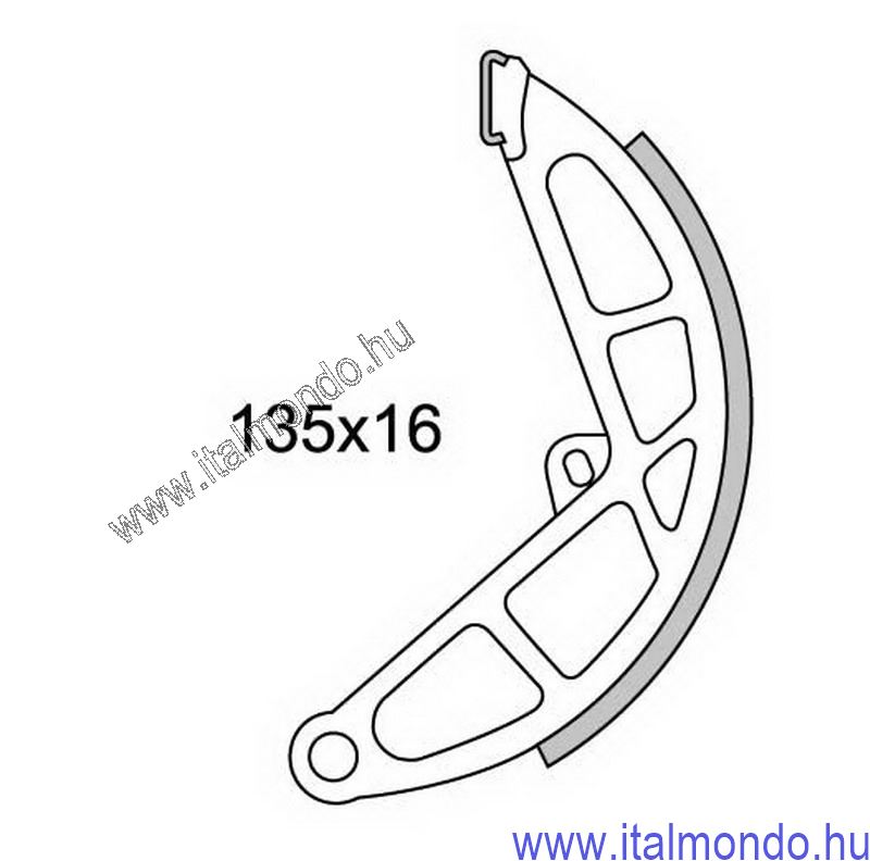 fékpofa CIAO-BRAVO-SI hátsó 1 darabos kiszerelés CIF