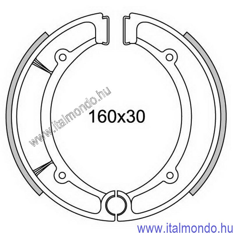 fékpofa MAJESTY 250-XS250-400 hátsó CIF
