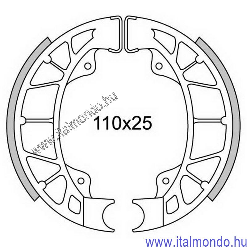 fékpofa RUNNER-ET2-ET4-ZIP-SFERA-HEXAGON-HABANA FERODO