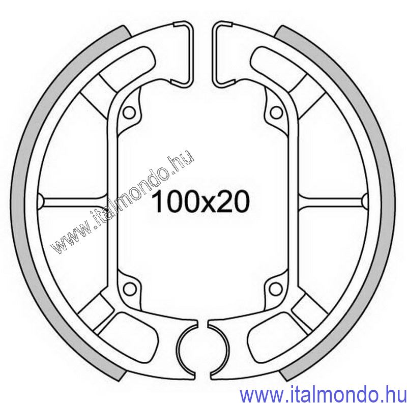 fékpofa SFERA-ZIP hátsó