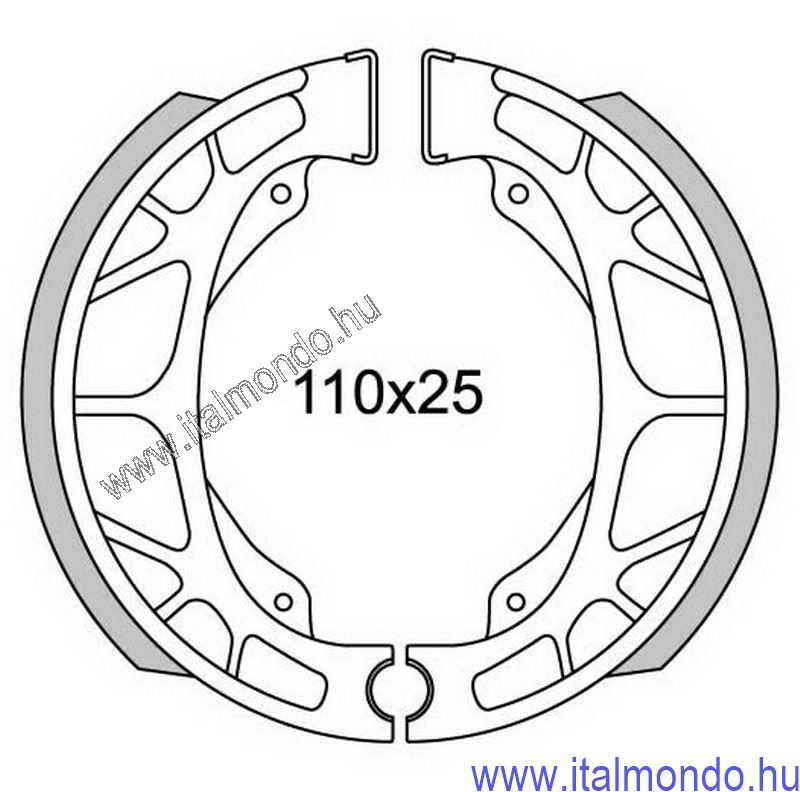 fékpofa SR-RALLY-SCARABEO-F10-F12 hátsó