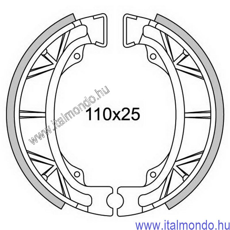 fékpofa SR-RALLY-SFX-BALI-BUXY-TREKKER-SPEEDFIGHT FERODO