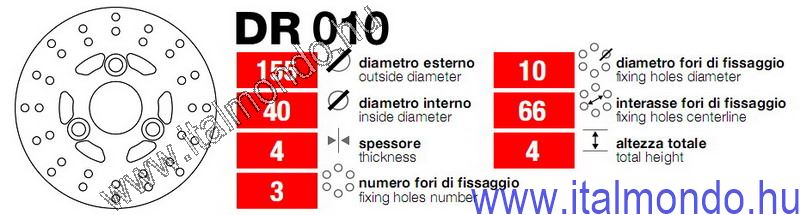 féktárcsa AMICO-SONIC-JOG-ZIP GRIMECA