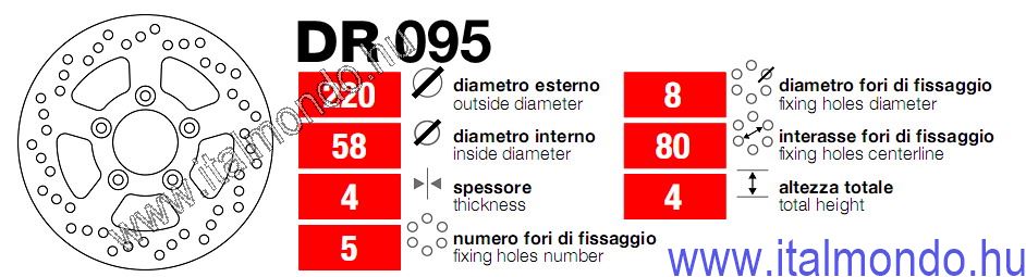 féktárcsa BETA EIKON 125-150 első GRIMECA
