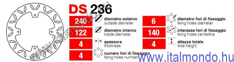 féktárcsa CR 125-250-CRF 250-450 hátsó GRIMECA