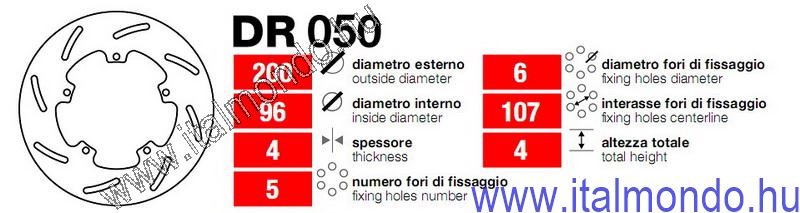 féktárcsa FREE-ET2-ET4-FLY--VESPA PX GRIMECA