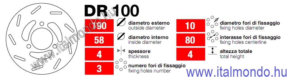 féktárcsa HONDA SKY első-PEUGEOT LOOXOR 50-100 hát GRIMECA
