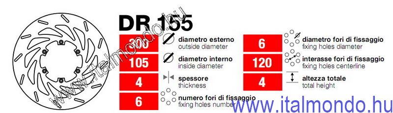 féktárcsa PEGASO-TUAREG 125 első GRIMECA