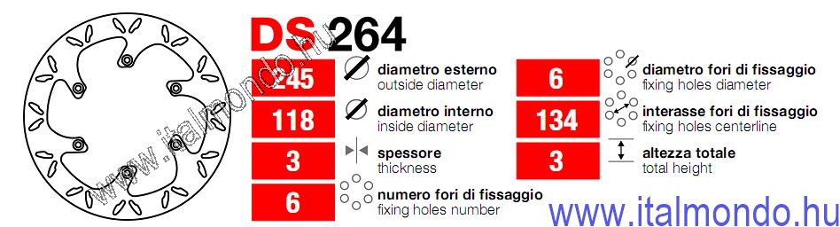 féktárcsa YAMAHA YZ-WR-YZF-WR F 125-400 első GRIMECA