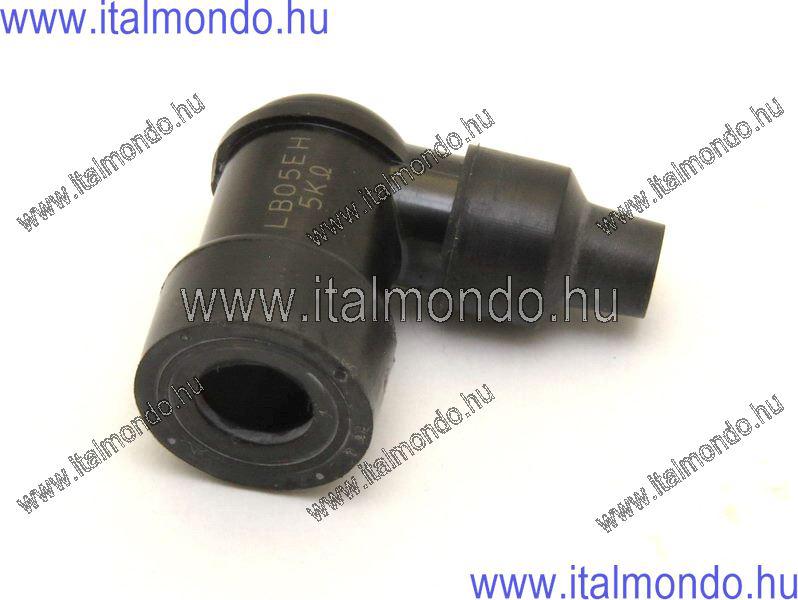 gyertyapipa robogóhoz 5Kohmos fekete nagy fej rövi NGK