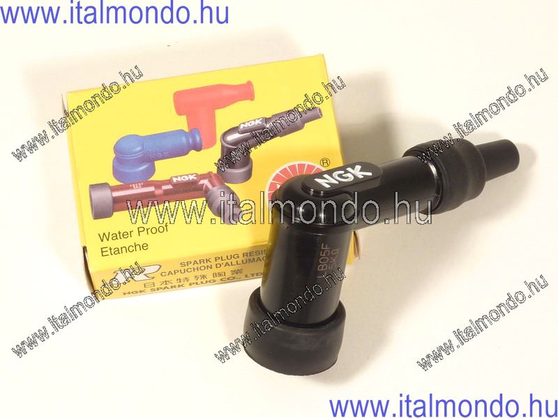 gyertyapipa robogóhoz 5Kohmos fekete nagy fejre NGK
