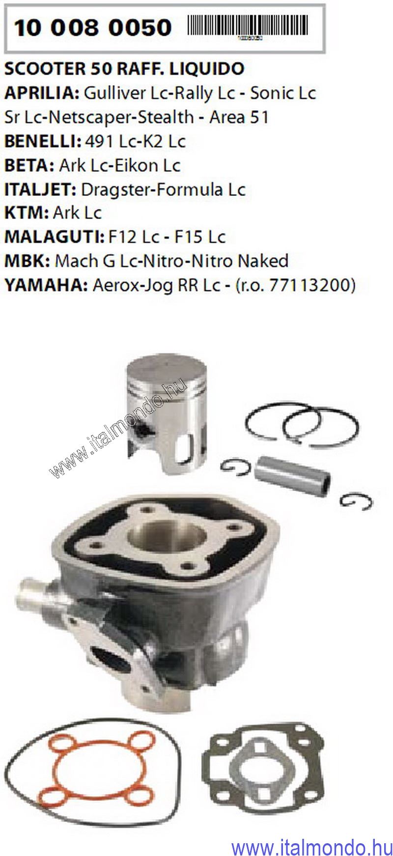 hengerkit CA-MA SR-F12-F15-AEROX D=40 RMS RMS