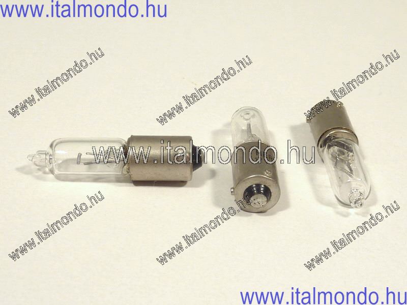 izzó 12V 10W BAY9S eltolt csapos fehér